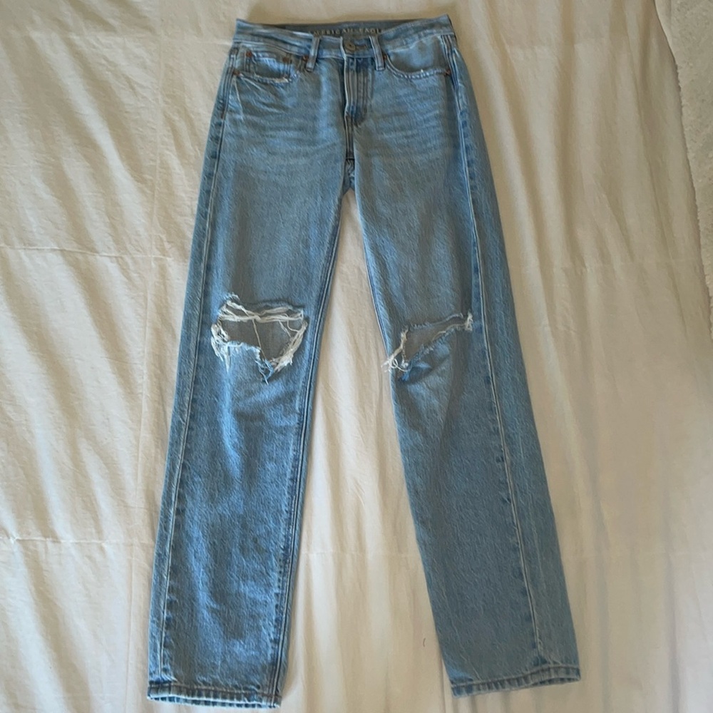 American Eagle Ripped Boyfriend Jeans